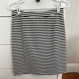 Black and white striped 41Hawthorn Skirt